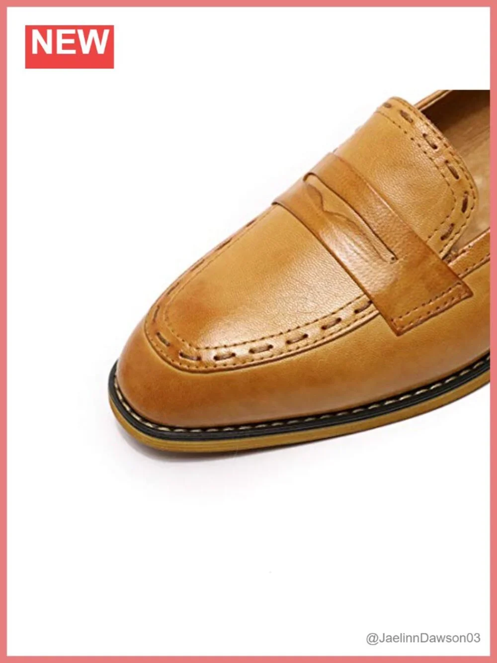 Handmade Leather Women's Penny Loafers Slip On Flats Office Shoes